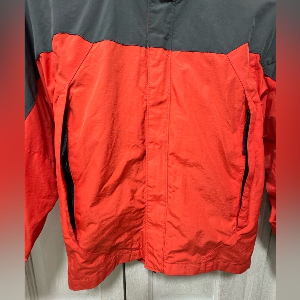 Gap Kids Boys L(10) Carrot Red Nylon Windbreaker Hooded Outdoor Jacket - Picture 3 of 16